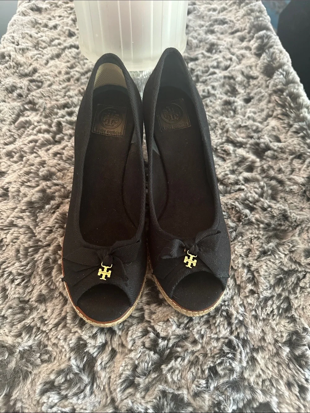 Tory Burch tone accent wedges